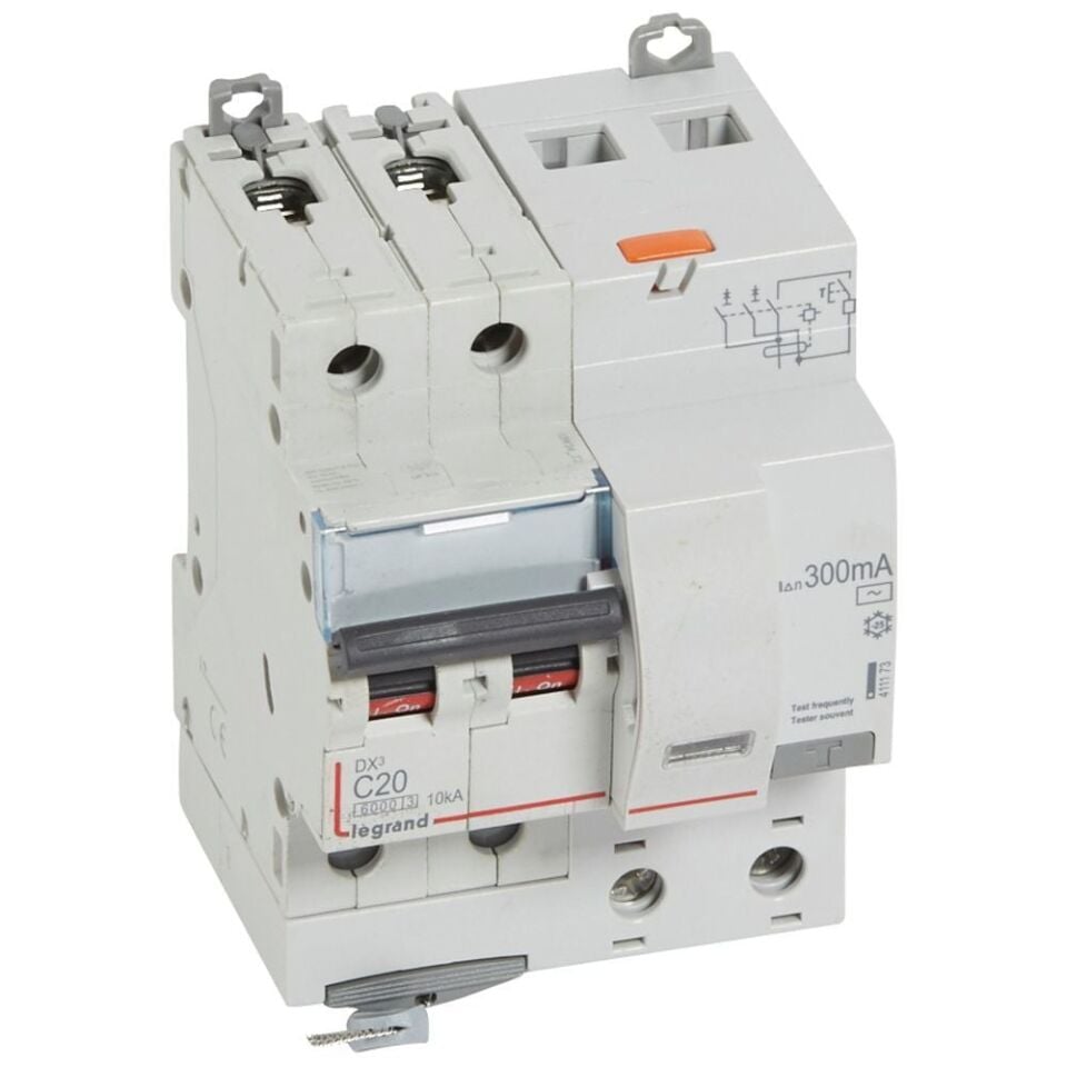 Legrand  DX³ RCBO 20A 2P AC tipi 300mA  LEG-411173