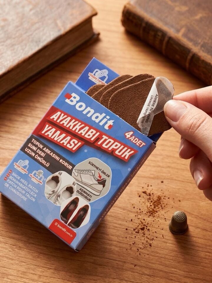 Bondit Ayakkabi Topuk Yamasi Kahverengi