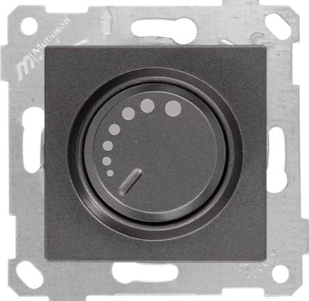 Mutlusan Rita Mek Tuş Rl Işıklı Dimmer 1000W Füme - 2200 444 0295