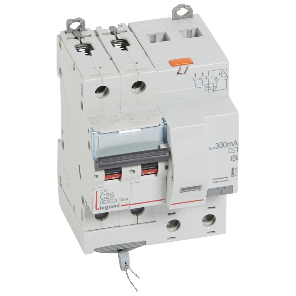 Legrand  DX³ RCBO 25A 2P AC tipi 300mA  LEG-411174