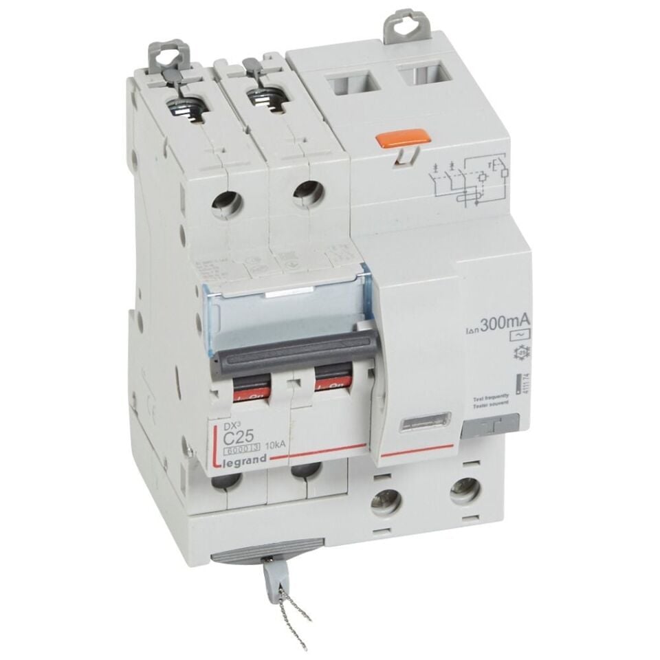 Legrand  DX³ RCBO 25A 2P AC tipi 300mA  LEG-411174