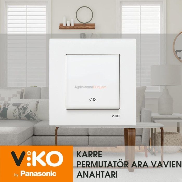 Viko Karre Beyaz Permütatör  Çerceve Dahil