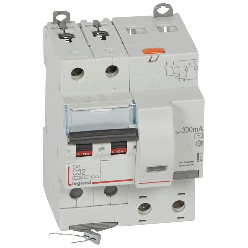 Legrand  DX³ RCBO 32A 2P AC tipi 300mA  LEG-411175