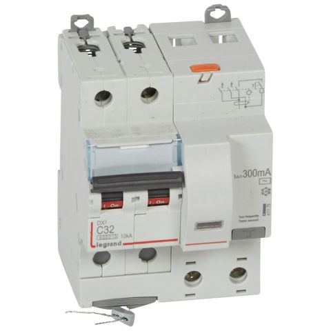 Legrand  DX³ RCBO 32A 2P AC tipi 300mA  LEG-411175