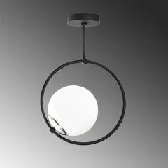Aydinlatmadunyam Plafonyer BlackWhite Dolunay-3901