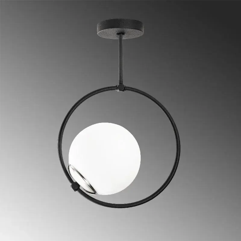 Aydinlatmadunyam Plafonyer BlackWhite Dolunay-3901