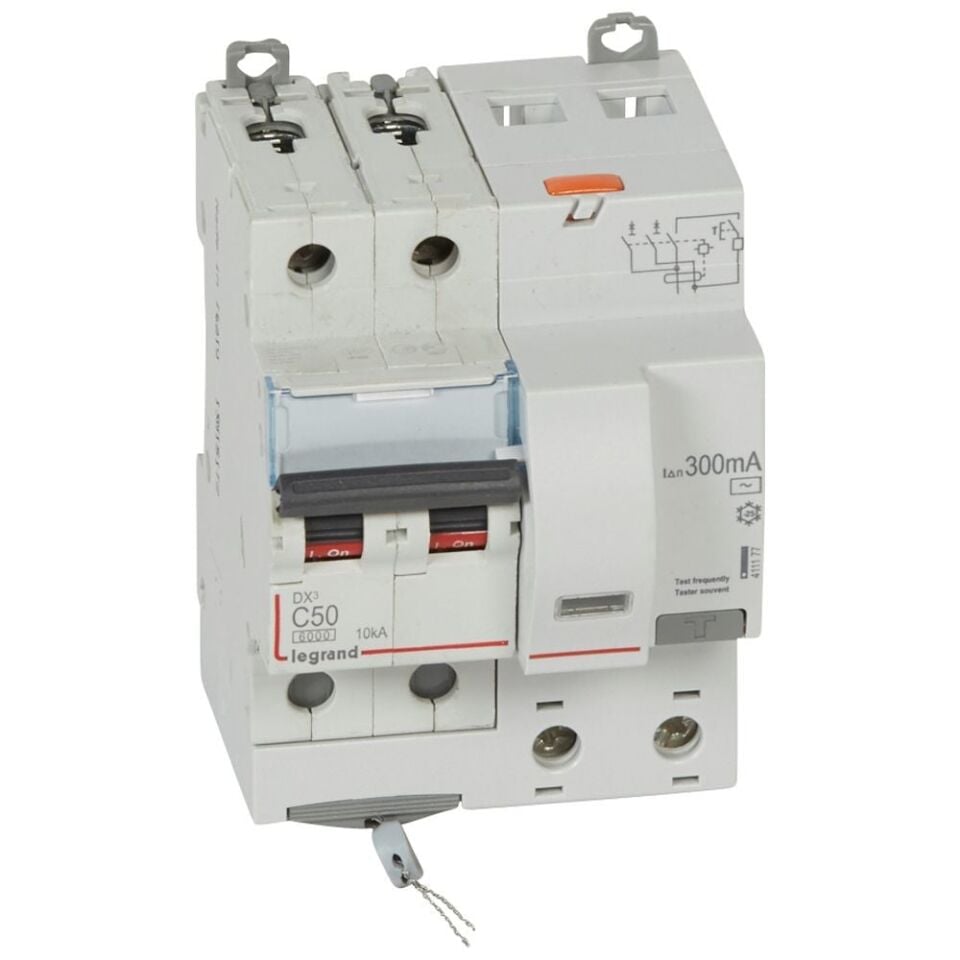 Legrand  DX³ RCBO 50A 2P AC tipi 300mA  LEG-411177