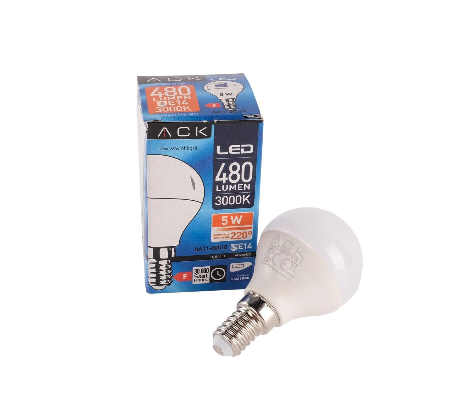 ACK 5W 220-240V E14 3000K Top Led Ampul AA11-00510 en uygun fiyatlı satıcı