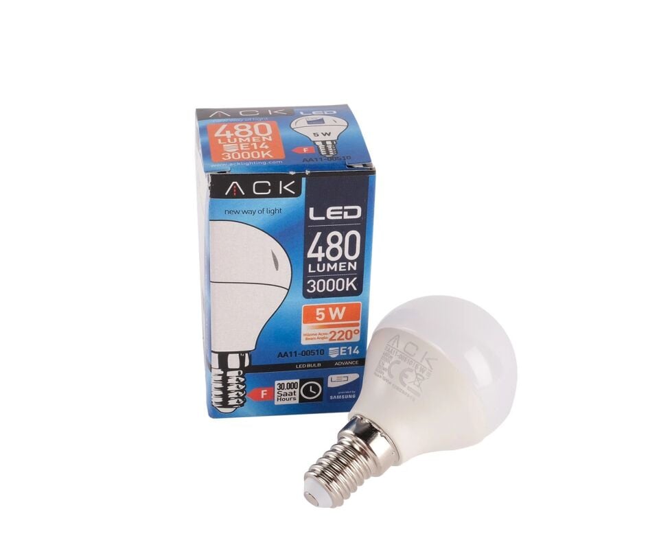 ACK 5W 220-240V E14 3000K Top Led Ampul AA11-00510