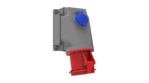 Bemis  4/63A. 90° Eğik P. Prizli Duvar Priz   IP44 BC1-4504-2537
