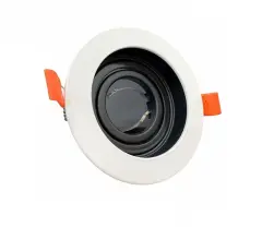 Cata CT-5221 Beyaz-Siyah Yuvarlak Pars Spot Kasası