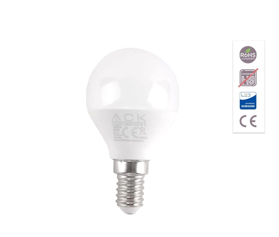 ACK 5W 220-240V E14 4000K Top Led Ampul AA11-00511