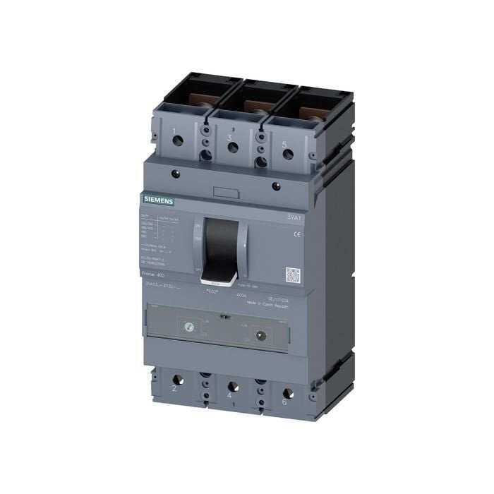 Siemens Sentron Serisi Kompakt Tip Termik Manyetik Güç Şalteri; 3Va13; 36Ka; Termik Ayarli; Manyetik Ayarli; 280-400A; 3 Kutuplu 3VA1340-4EF32-0AA0