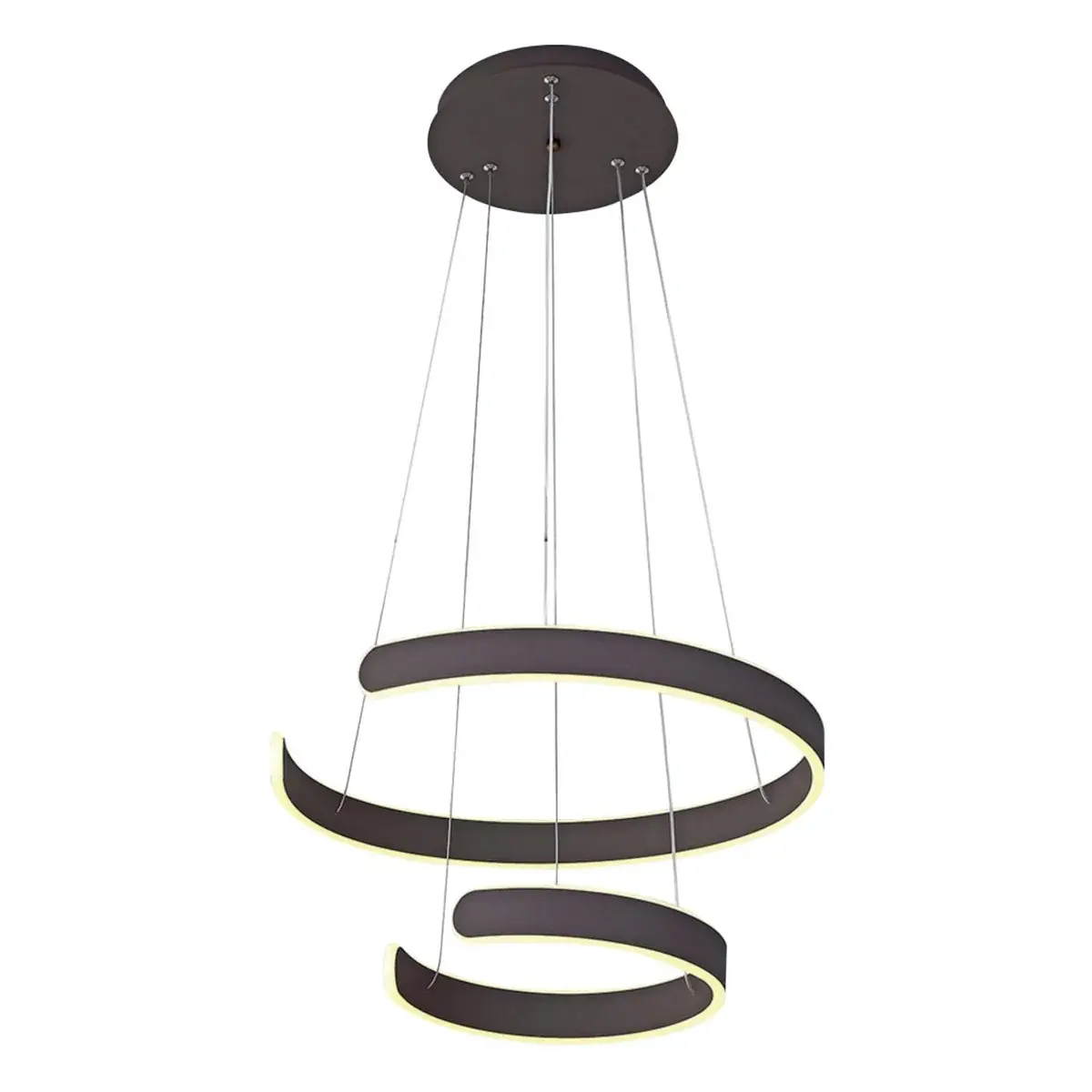 ACK Led Dekoratıf Armatur 50-60Cm İki Simetrik Halka Tipi 103W 3000K AL02-26701