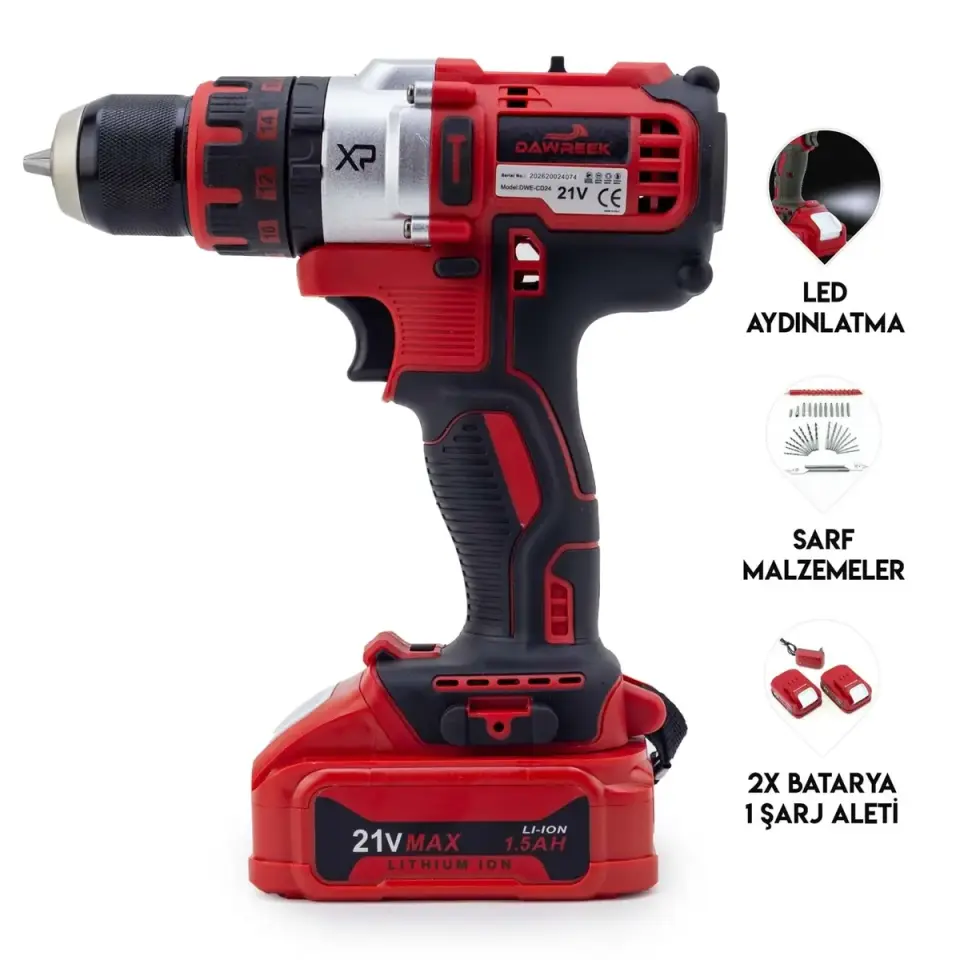 Dawreek 10mm Çelik Mandren Vidalama MWD5P