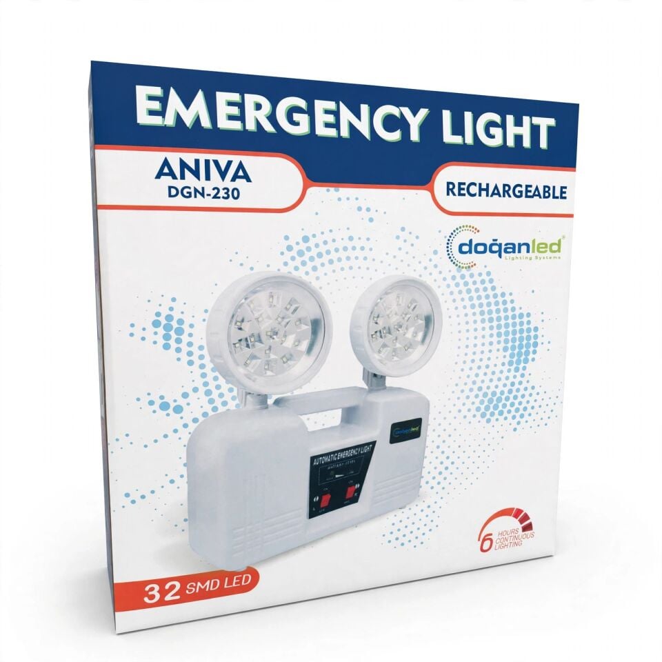 Acil Aydinlatma Armatürü 2x10W 32 SMD LED DGB-230