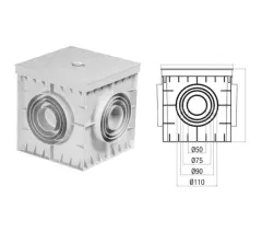 30x30x30 Termoplastik 4 Çıkışlı Yeraltı Buatı