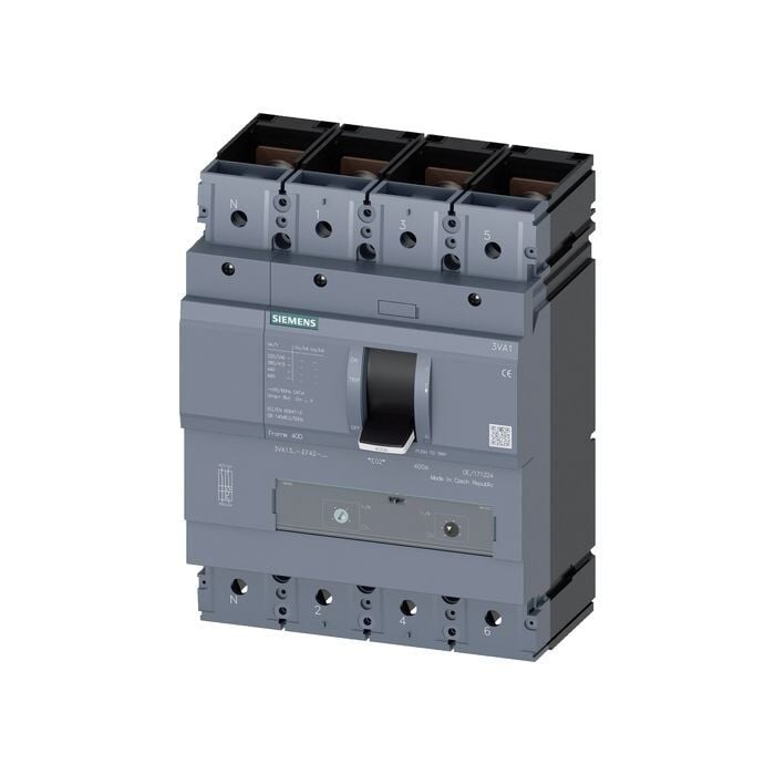 Siemens Sentron Serisi Kompakt Tip Termik Manyetik Güç Şalteri; 3Va13; 36Ka; Termik Ayarli; Manyetik Ayarli; 280-400A; 4 Kutuplu 3VA1340-4EF42-0AA0