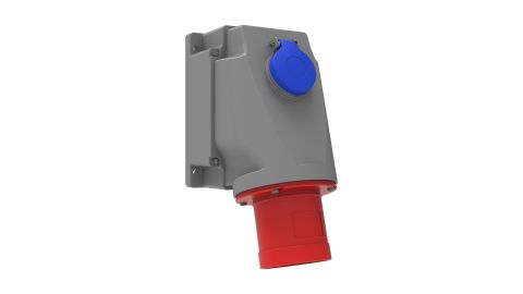 Bemis  4/63A. 90° Eğik P. Prizli Duvar Fiş   IP44 BC1-4504-2238