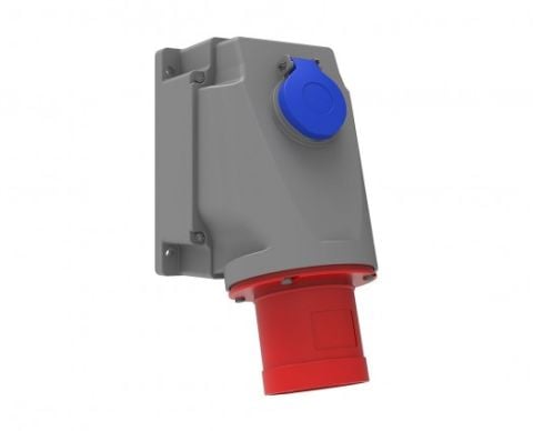 Bemis  4/63A. 90° Eğik P. Prizli Duvar Fiş   IP44 BC1-4504-2238