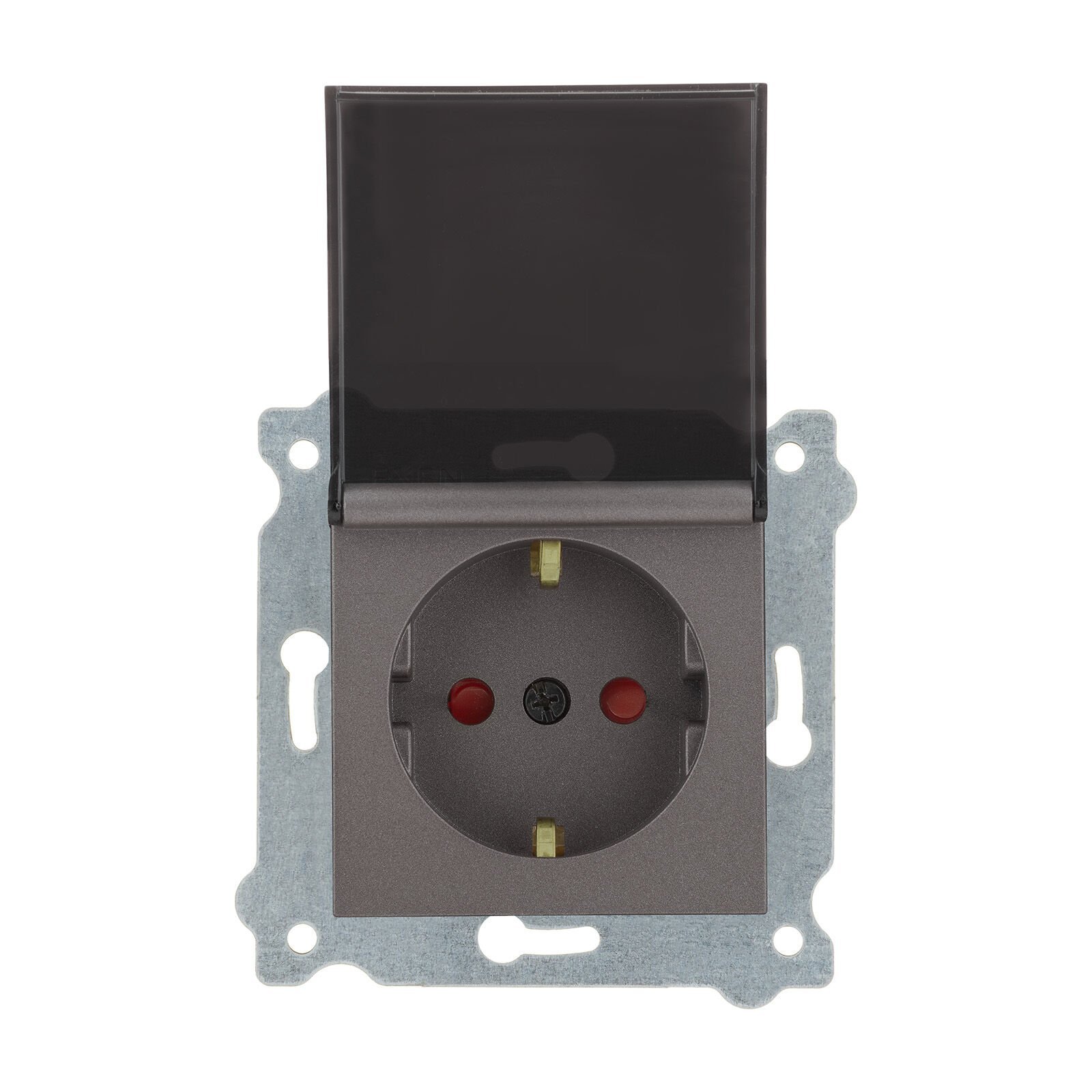 Exen Mocha Modül+Kapak  Kapakli Çocuk Korumali Toprakli Priz