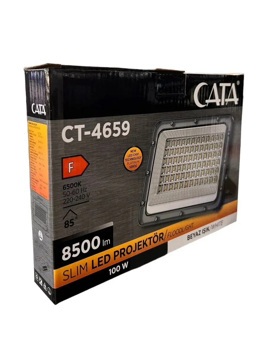 Cata 100 W Led Platınum Projektör CT-4659 Günışığı