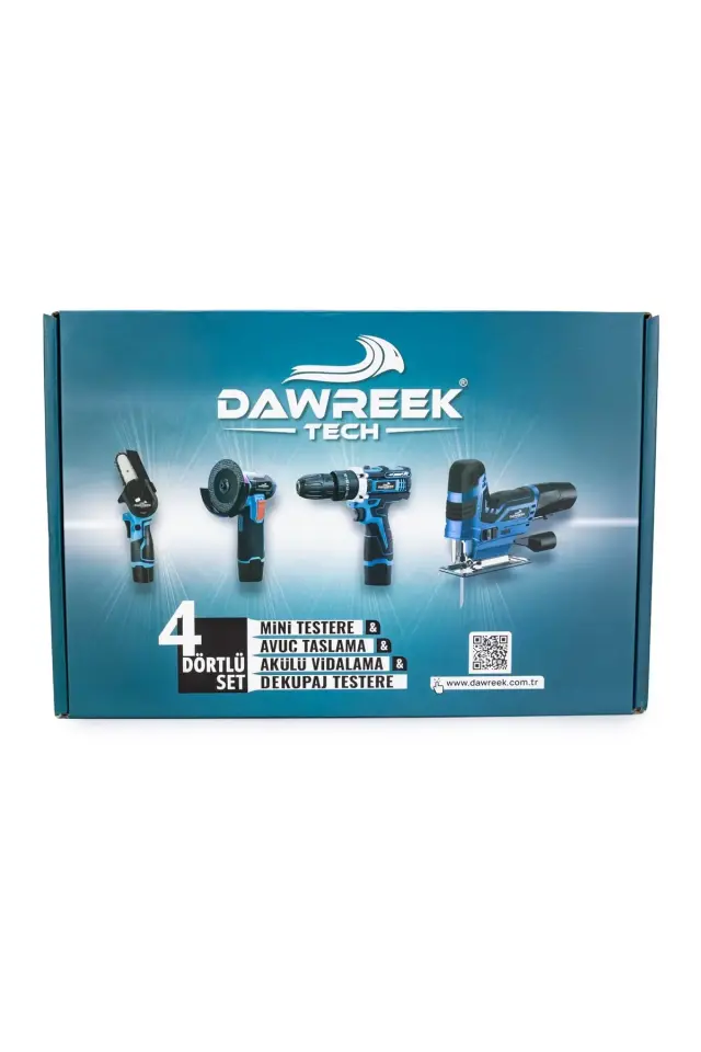 Dawreek DÖRTLÜ SET MKY (Mini testere+ avuç taşlama+akülü vidalama+dekupaj)