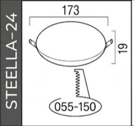 Horoz 24W Led Panel Ayarlanabilir Beyaz 6400K Stella-24 H-016-052-0024-0003