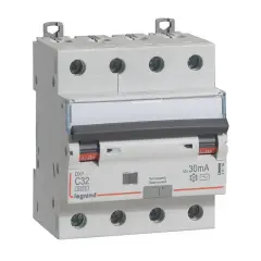 Legrand  DX³ RCBO 32A 4P AC tipi 30mA  LEG-411189
