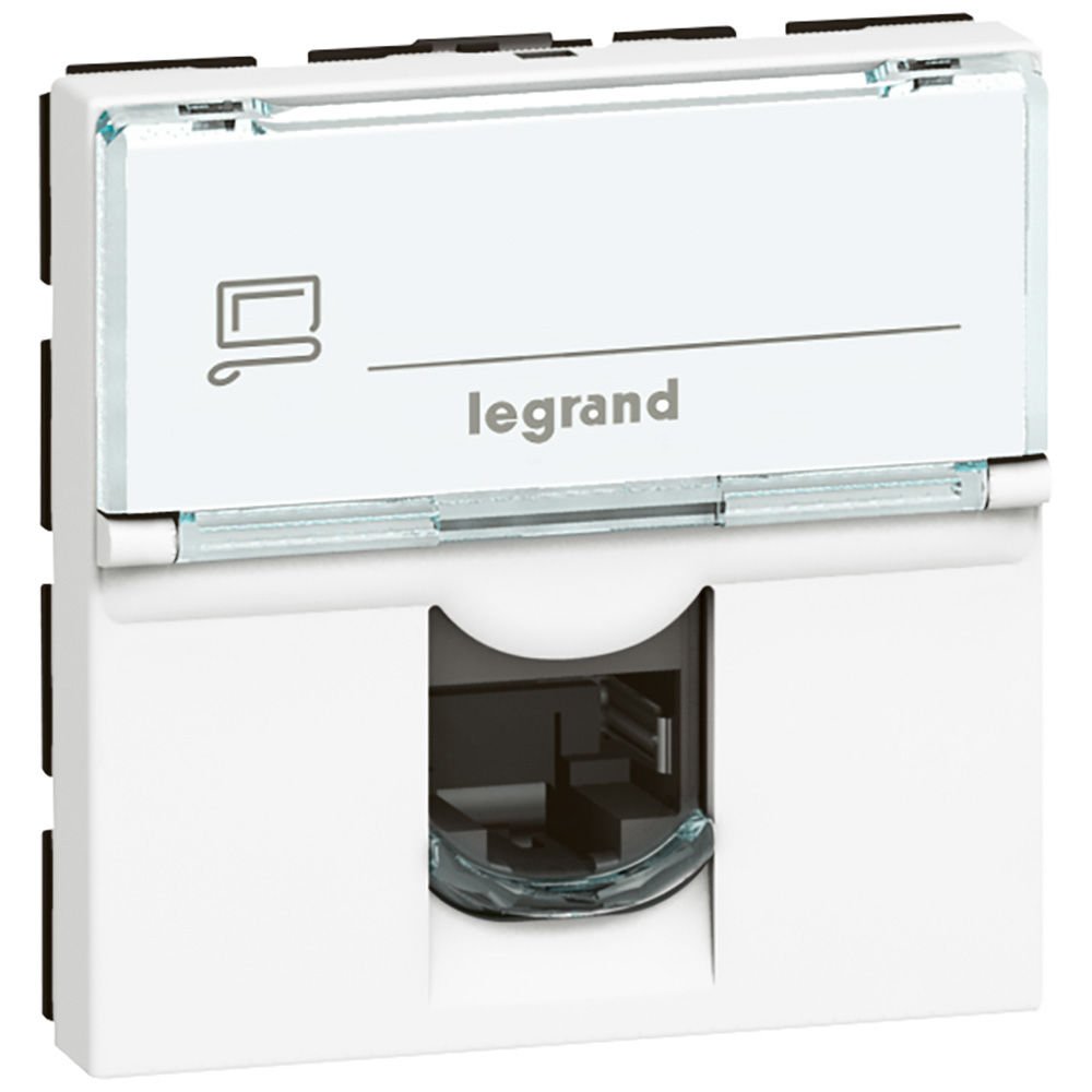 Legrand  LCS² Sistem Armada RJ45 Cat6 priz - UTP 90°girişli - 2 modül - beyaz LEG-076591