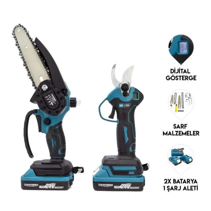 Dawreek İkili Set MK24 (Ağaç Budama+Bağ Makası)
