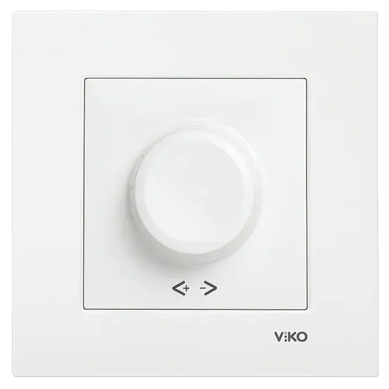 Viko Karre Beyaz Dimmer R 40-600W Anahtar Çerceve Dahil
