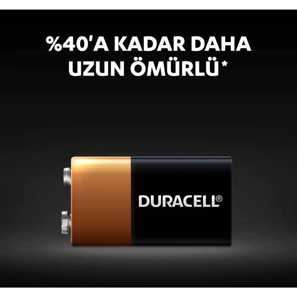 DURACELL 9 Volt Pil Tekli