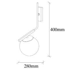 Aydinlatmadunyam Aplik BlackAntique Yildiz-4011