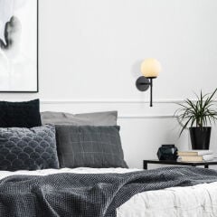 Aydinlatmadunyam Aplik Black Mudoni-Mr-953-1