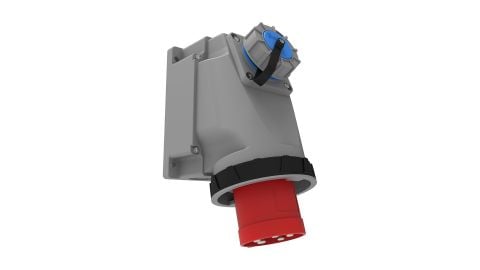 Bemis  4/63A. 90° Eğik 1/16A. M. Prizli Duvar Fiş   IP67 BC1-4504-7238
