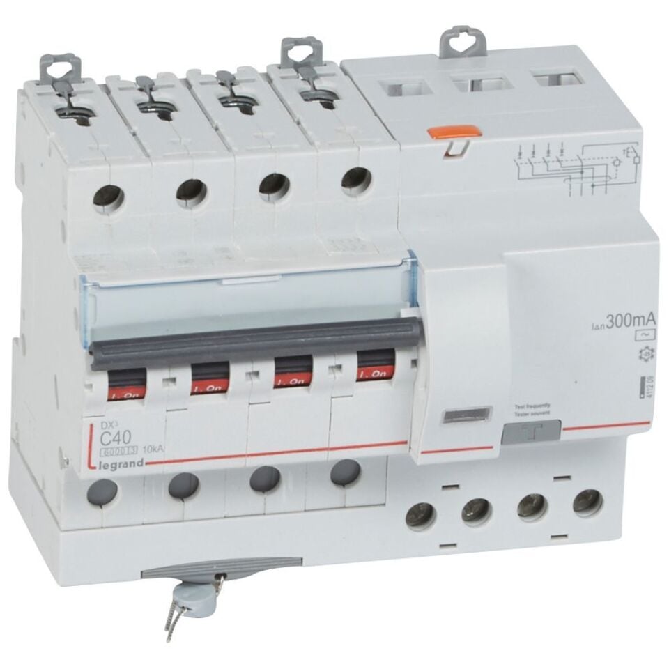 Legrand  DX³ RCBO 40A 4P AC tipi 300mA  LEG-411209