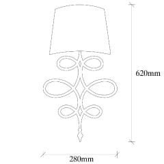 Aydinlatmadunyam Aplik Black Asaf-6986
