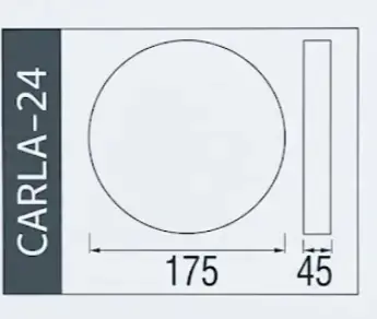 Horoz 24w Sıva Üstü Led Panel Yuvarlak Beyaz Işık 7000K Carla-24