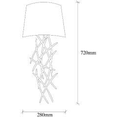 Aydinlatmadunyam Aplik WhiteBlack Asaf-6988