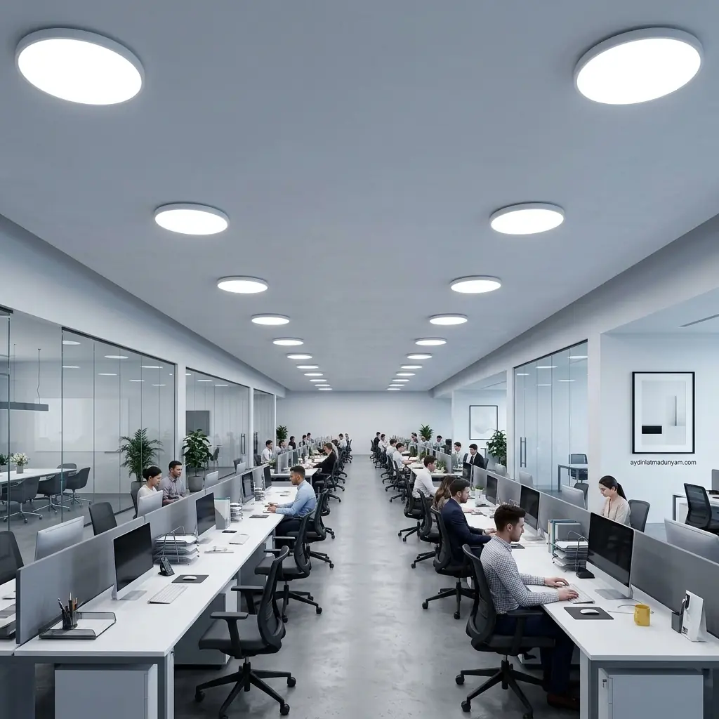 Horoz 36w Sıva Üstü Led Panel Yuvarlak Beyaz Işık 7000K Carla-36