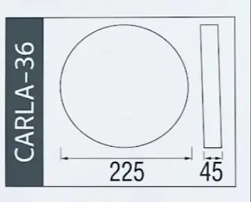 Horoz 36w Sıva Üstü Led Panel Yuvarlak Beyaz Işık 7000K Carla-36