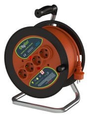 BYLION Pmk-35315-F Pls Bobin Ø280 Ip20 F Type (Schuko) 3X1,5 35M Turuncu Kablo
