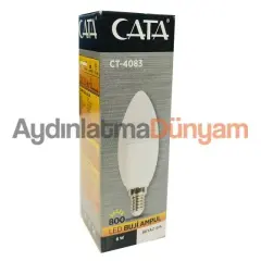 Cata 8 Watt E14 Duylu Buji Led Ampul Beyaz Işık CT-4083