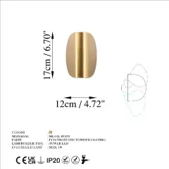 Aydinlatmadunyam Aplik Gold Heybe-13624