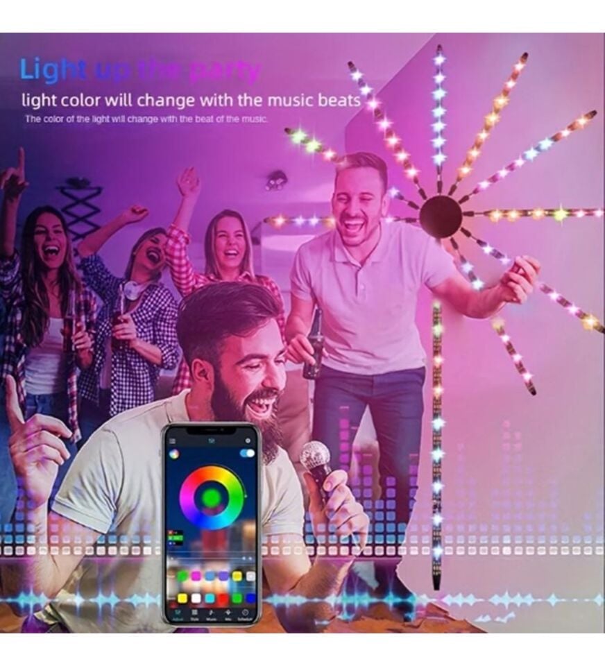 Kumandali Havai Gökkusagi LED Serit RGB