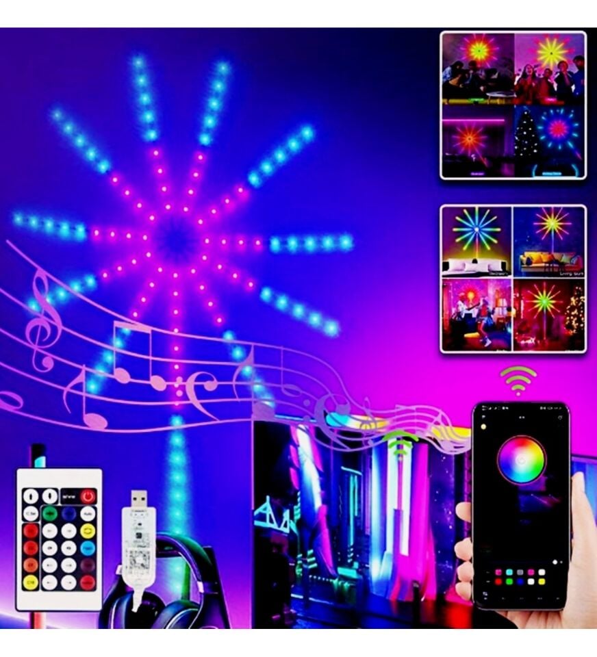 Kumandali Havai Gökkusagi LED Serit RGB