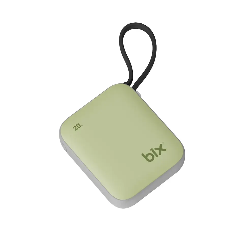 Bix PB119 10000mAh PD 20W Hizli Sarj Cihazi Dijital Göstergeli Mini Powerbank - Yesil