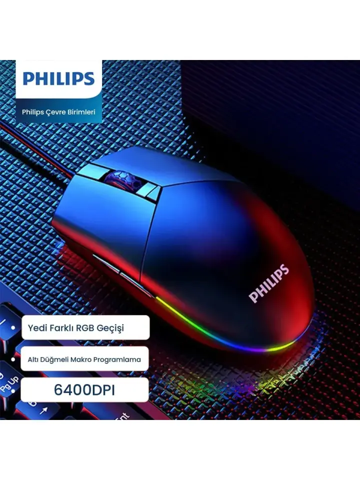 Philips Wired Gaming Mouse Spk9304