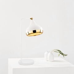 Aydinlatmadunyam Masa Lambasi WhiteGold Yildo-M-6897